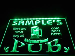 Personalized-pub-sign