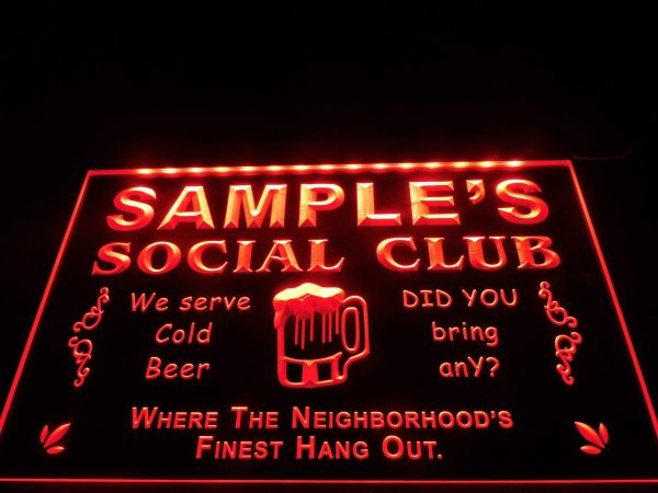 Custom Beer LED Sign Personalized Lighted Sign Home bar pub Sign Poker 