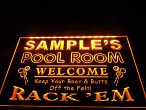 Pool-room-sign
