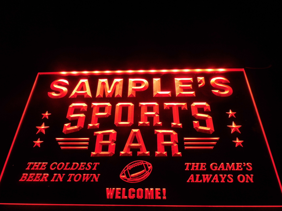 Personalized home sports bar sign decor for man caves