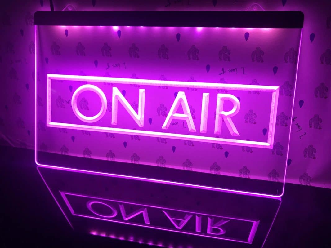 On Air light Light Signs Cave