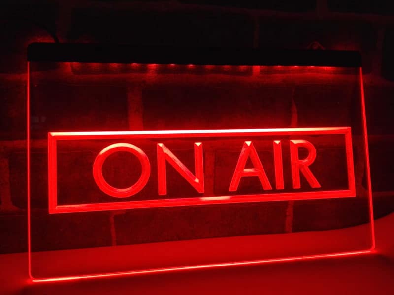 140006 Recording On The Air Radio Sitcom Media Studio Display LED Light Sign