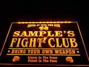 Fight Club sign