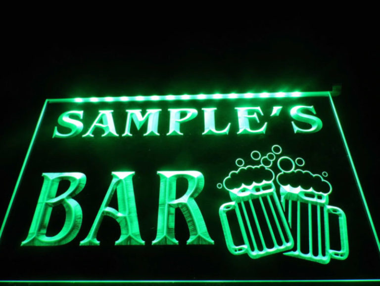 Cheers bar sign Personalized Light Signs Cave
