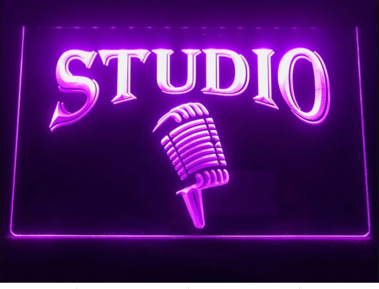 On Air display Neon LED light Sign recording music radio studio size 12 x 8 in 