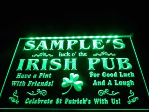 Personalized-irish-pub-sign