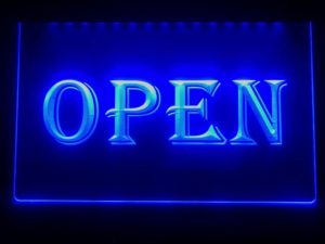 Open LED sign business entry lighted door sign 5