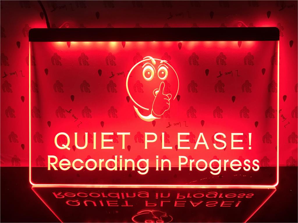 recording studio light sign