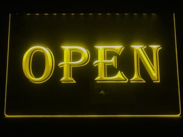 Open LED sign business entry lighted door sign 4