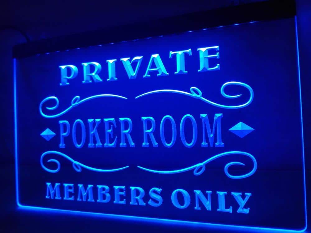 Poker-room-sign