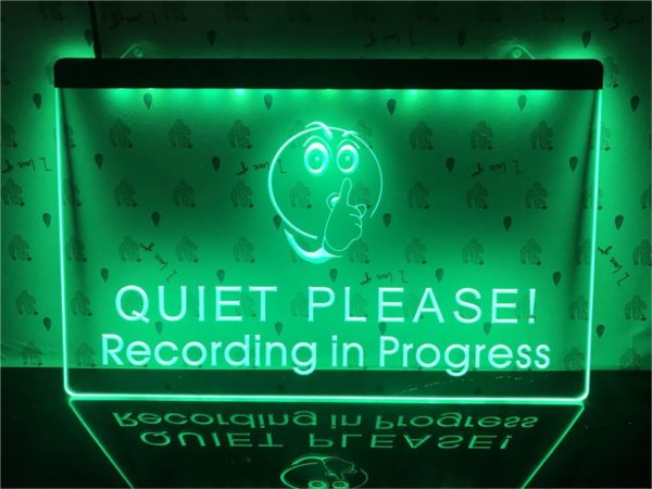 quiet-recording-sign