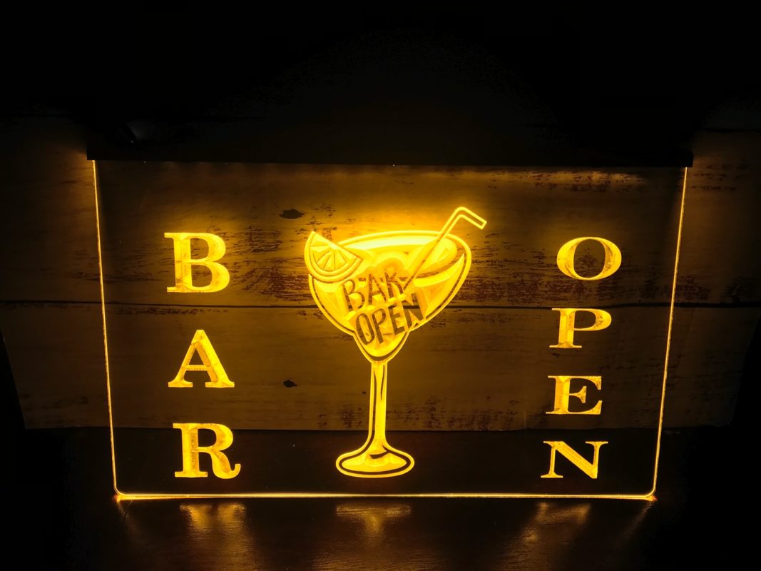 Bar open sign – Light Signs Cave