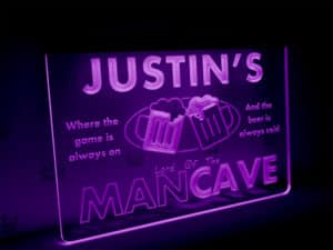 PERSONALIZED BEER CAVE SIGN DURABLE ALUMINUM NO RUST FULL COLOR CUSTOM SIGN #313 