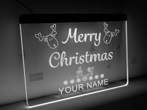 personalized Merry Christmas Santa sign