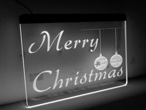 Merry Christmas & happy New Year sign