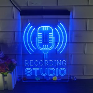 recording sign light