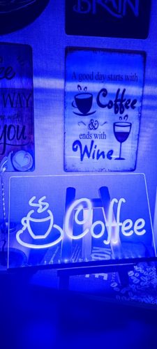 Coffee shop sign photo review