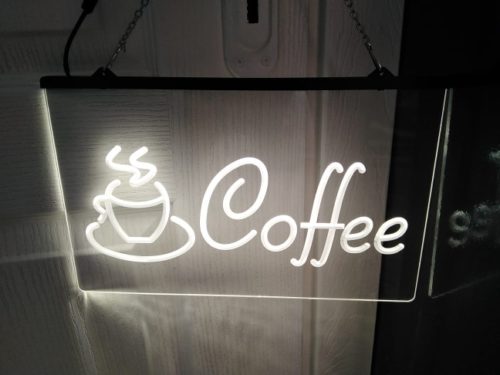 Coffee shop sign photo review