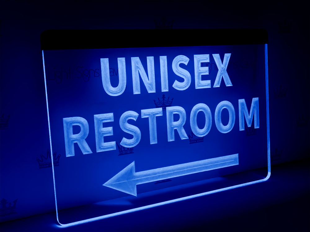 unisex restroom lights