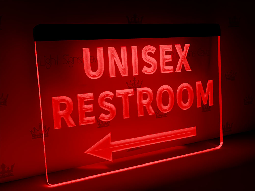 restroom sign for business