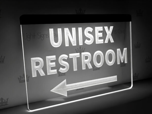 unisex restroom sign