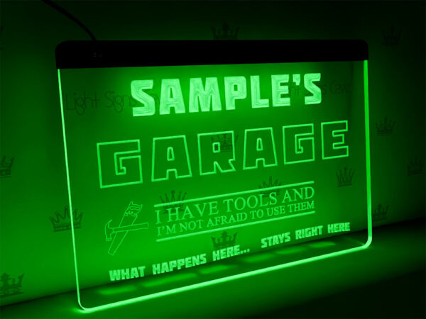 personalized garage sign