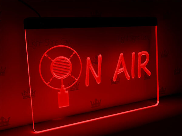 on air recording sign