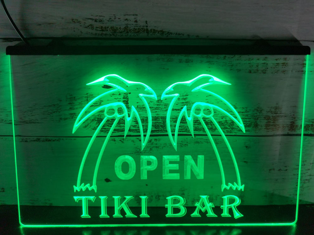 open tiki bar lights