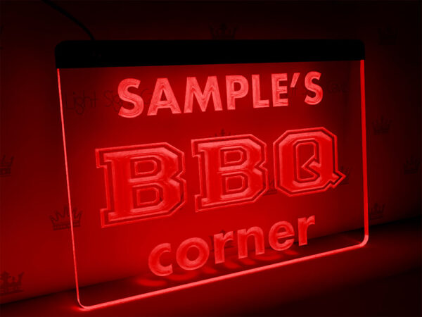 bbq corner sign