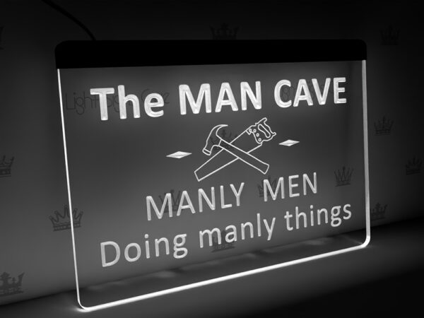man cave light sign