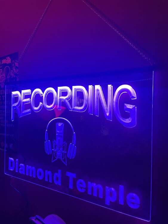 Personalized Recording lit sign photo review