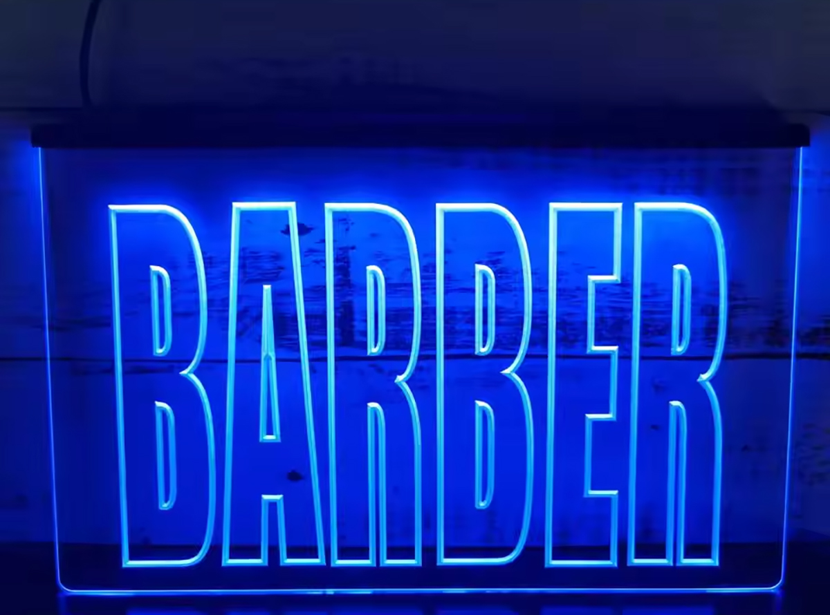 Barber LED sign